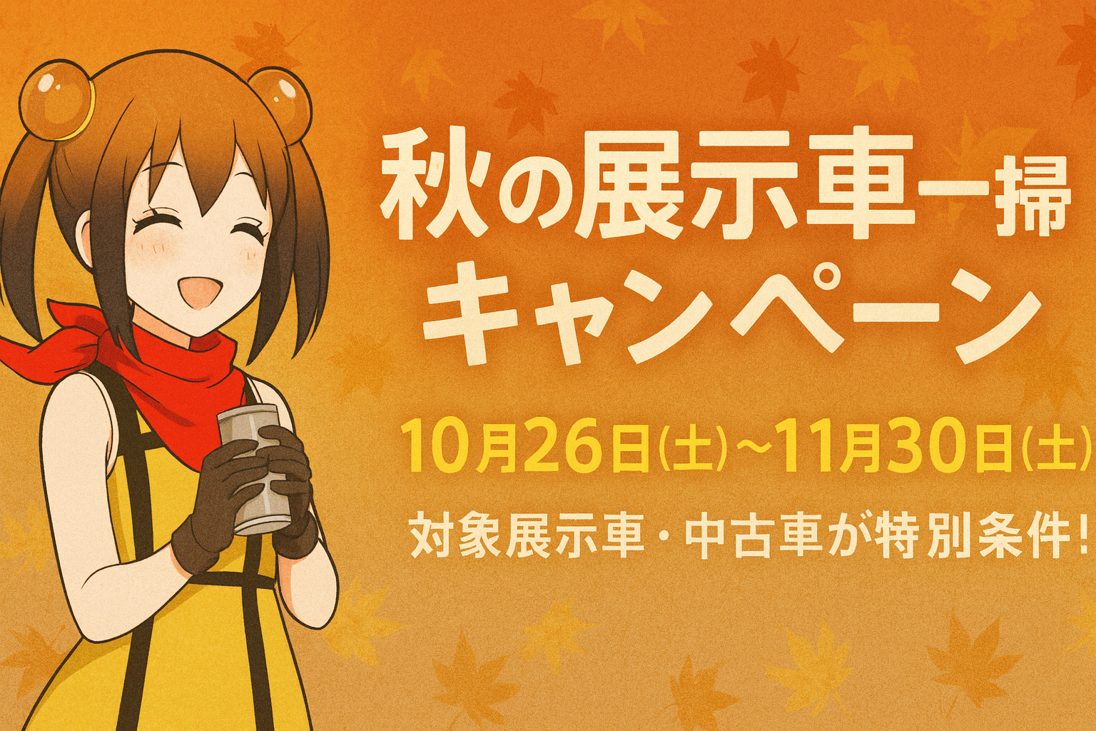 【展示車限定！秋のニューライダー応援キャンペーン！】